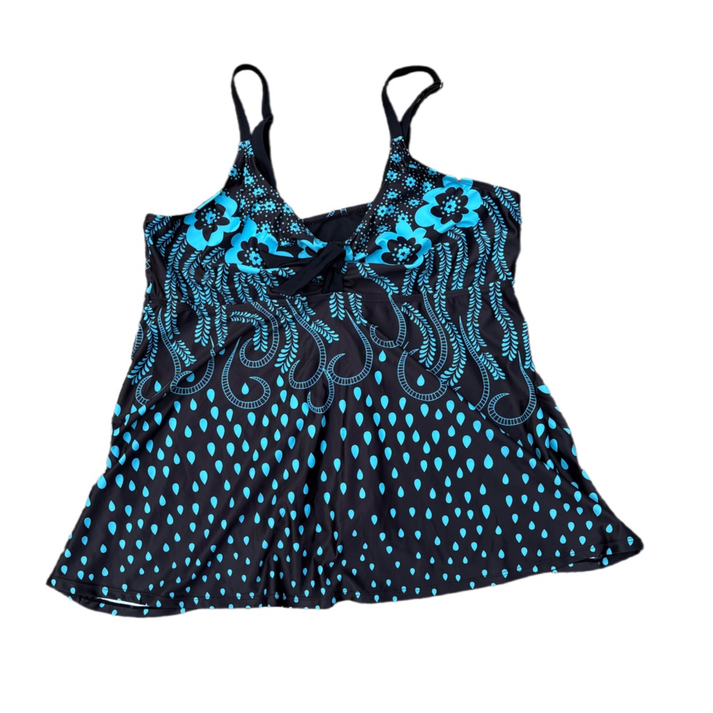 Women’s Plus Tankini Top - Retro printed - 2XL